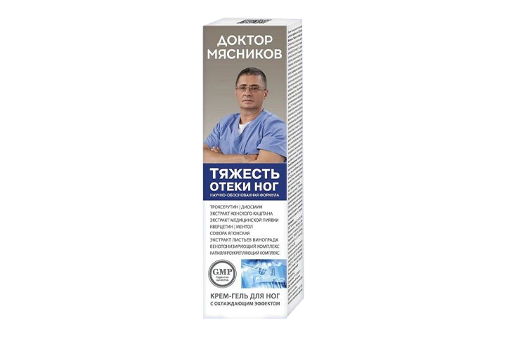 Доктор Мясников. Тяжесть и отеки ног Крем-гель д/ног охл 125мл