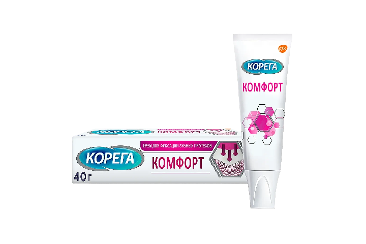 Корега Крем д/фикс зубных протезов Комфорт 40г