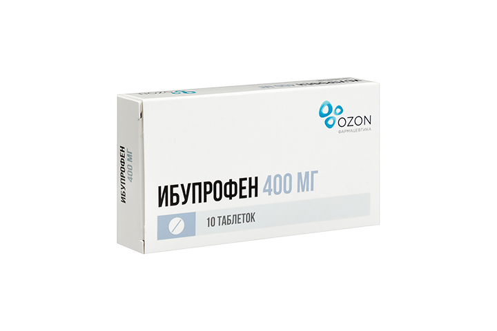 Ибупрофен 400мг табл п/пл/о №10