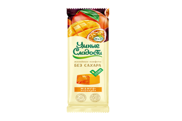 Умные сладости Конфеты желейные в глазури 90г манго/маракуйя