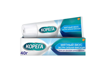 Корега Крем д/фикс зубных протезов 40г Экстра сильный Мятный
