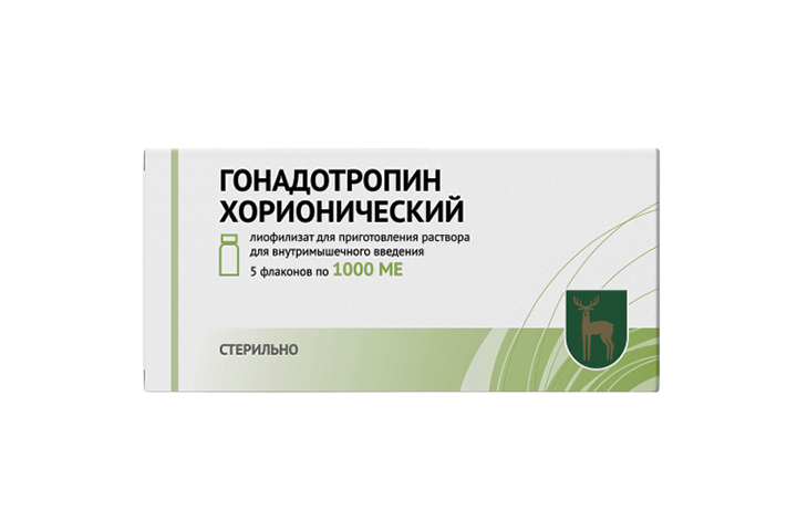 Гонадотропин хорионич 1000МЕ лиоф д/приг р-ра в/м фл №5