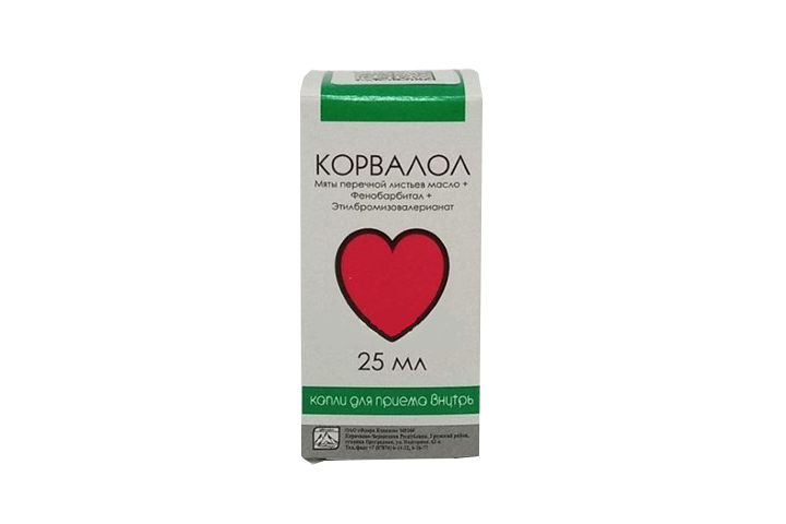 Корвалол капли д/пр внутрь 25мл инд/уп