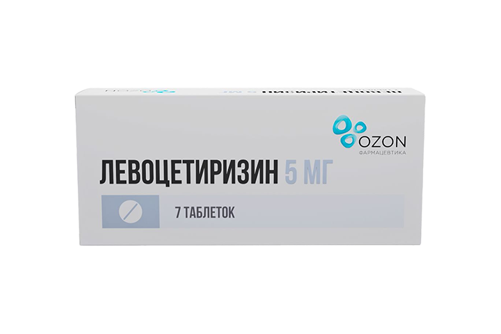 Левоцетиризин 5мг табл п/пл/о №7