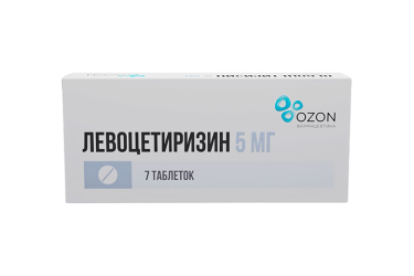 Левоцетиризин 5мг табл п/пл/о №7