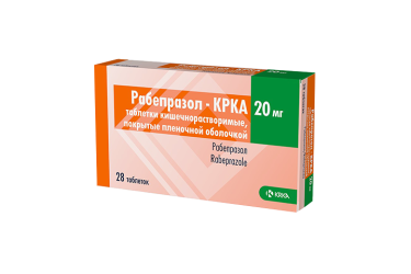 Рабепразол-КРКА 20мг табл п/о кш/раств №28