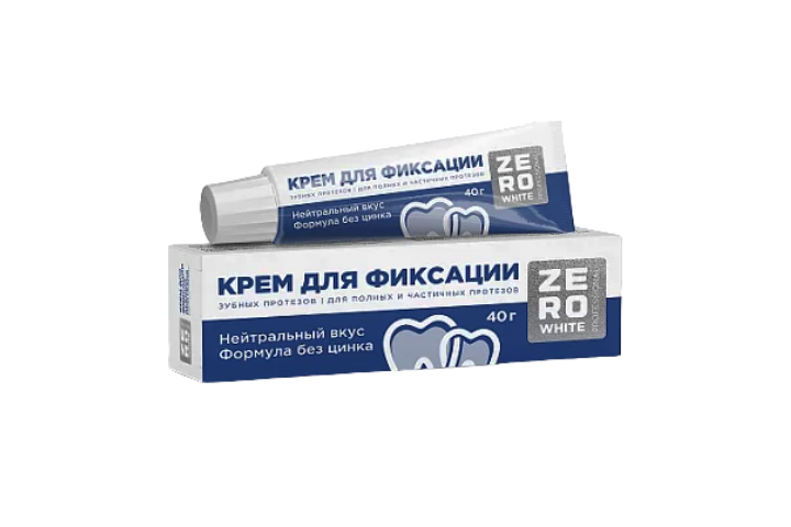 ZeroWhite Крем д/фикс зубных протезов 40г нейтрал
