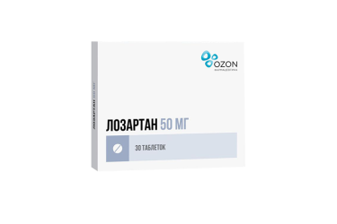 Лозартан 50мг табл п/пл/о №30