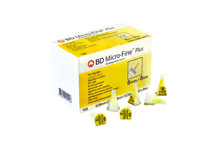 Игла BD Micro-Fine Plus д/инсулин инжект 0,30х8мм 30G 100шт