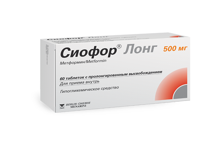 Сиофор Лонг 500мг табл пролонг №60