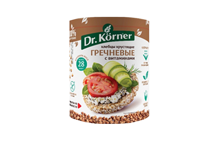 Dr.Korner Хлебцы гречневые с вит хрустящие 100г