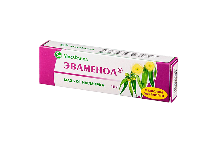 Эваменол мазь наз от насморка 15г