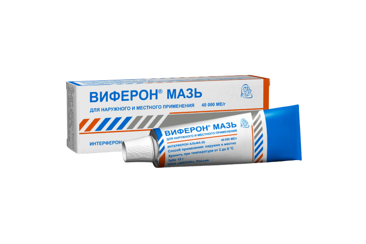Виферон 40000МЕ/г мазь д/нар и местн прим 12г