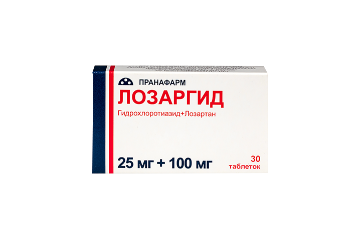 Лозаргид 25мг+100мг табл п/пл/о №30