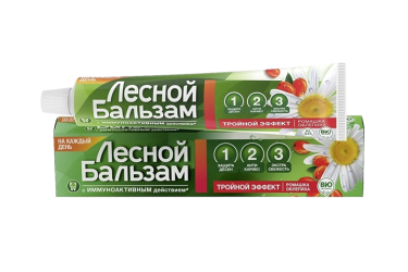 Лесной бальзам Зубная паста ромашка/масло облепихи 75мл