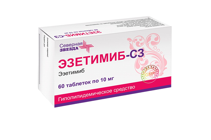 Эзетимиб-СЗ 10мг табл №60