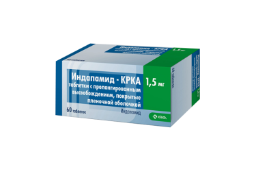 Индапамид-КРКА 1,5мг табл п/пл/о пролонг №60