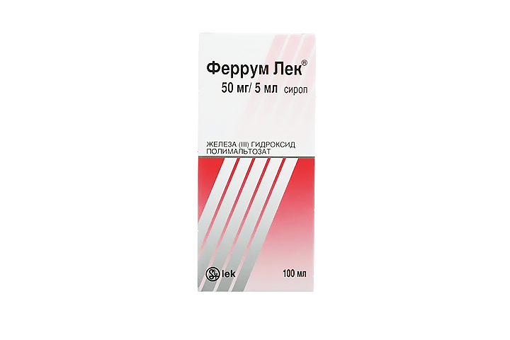 Феррум Лек 50мг/5мл сироп 100мл