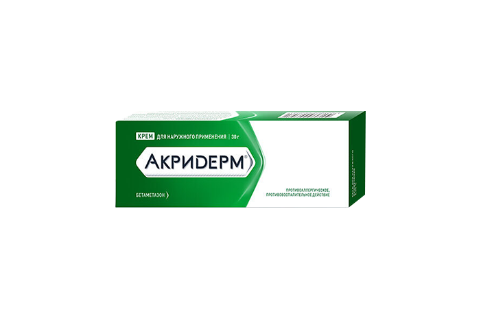 Акридерм 0,05% крем д/нар прим 30г