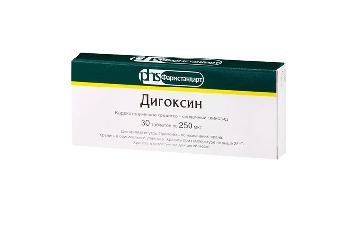 Дигоксин 0,25мг табл №30