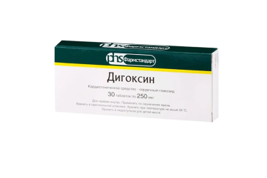 Дигоксин 0,25мг табл №30