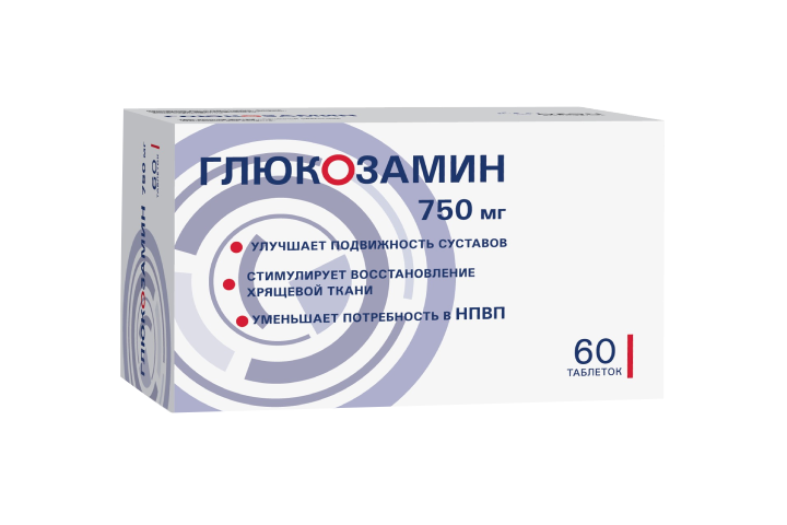 Глюкозамин 750мг табл п/пл/о №60