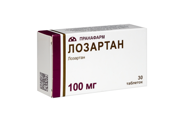 Лозартан 100мг табл п/пл/о №30