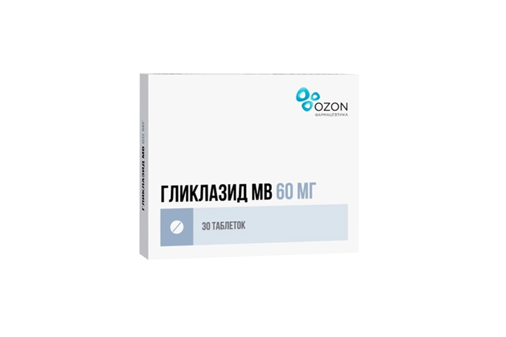 Гликлазид МВ 60мг табл с модиф/высвоб №30