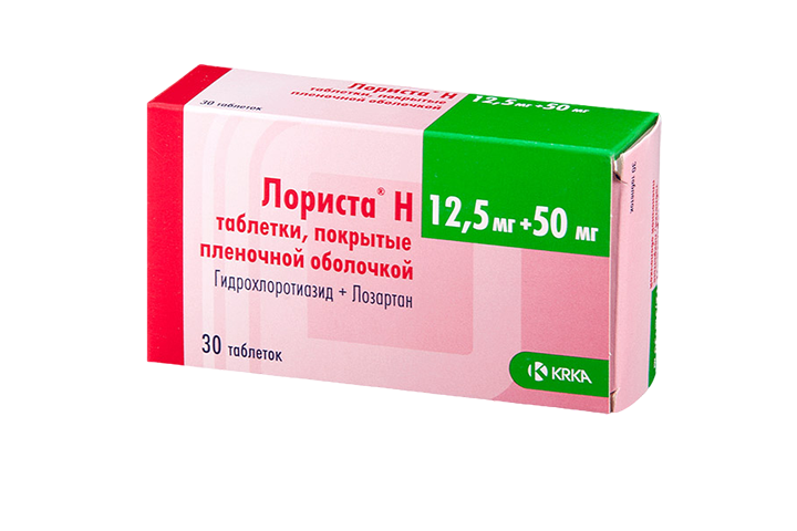 Лориста Н 12,5мг+50мг табл п/пл/о №30
