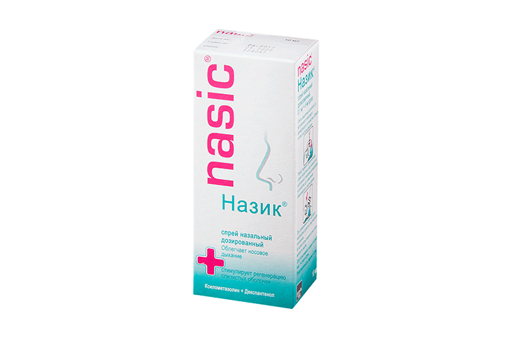 Назик 0,1мг+5мг/доза спрей наз 10мл