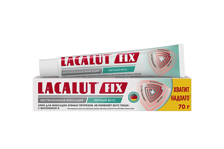 Лакалют FIX Крем д/фикс зубных протезов 70г мятный
