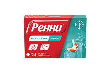 Ренни б/сах табл жев №24 мята