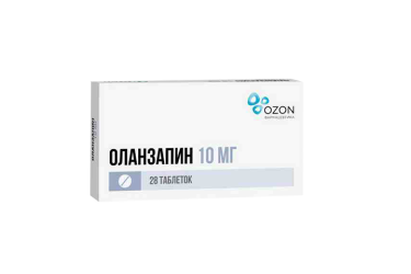 Оланзапин 10мг табл п/пл/о №28