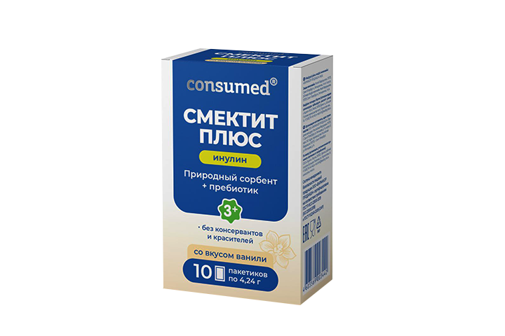 Смектит-Плюс Инулин пор д/пр внутрь саше №10 Консумед