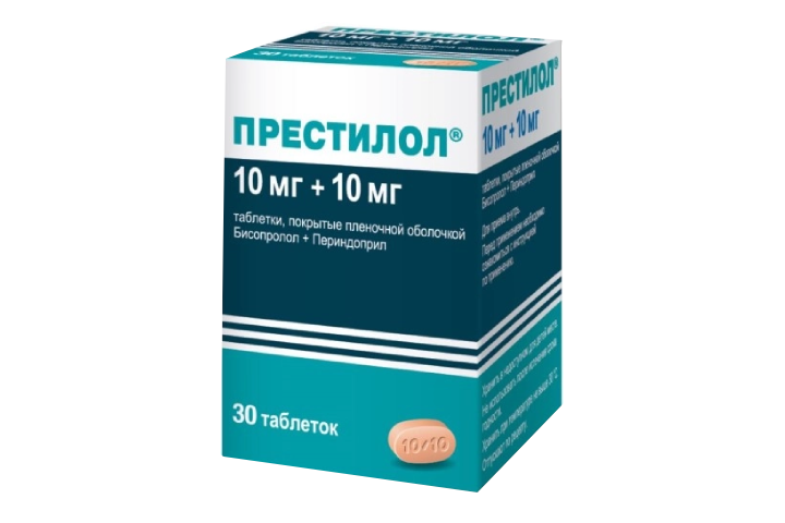 Престилол 10мг+10мг табл п/пл/о №30