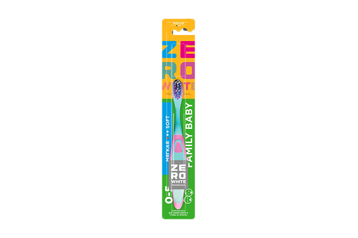 ZeroWhite Зубная щетка дет Family Baby Super Soft 0-5 супер мягк 1шт