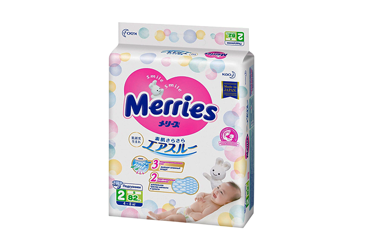 Меррис Подгузники р.S/4-8кг 82шт