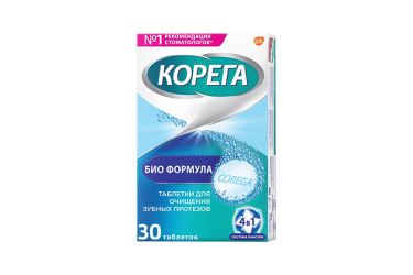 Корега Био Формула табл д/зубных протезов №30