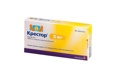 Крестор 5мг табл п/пл/о №28