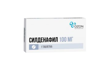 Силденафил 100мг табл п/пл/о №1