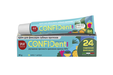 Сплат Confident Fix Крем д/фикс зуб/протезов 40г мята/цитрус