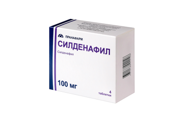 Силденафил 100мг табл п/пл/о №4