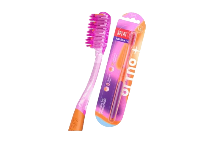Сплат Smilex Ortho+ Зубная щетка ортодонт Soft мягкая