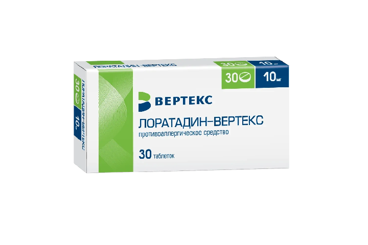 ЛОРАТАДИН-ВЕРТЕКС 0,01 N30 ТАБЛ