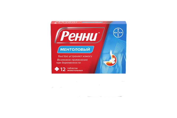 Ренни табл жев №12 ментол