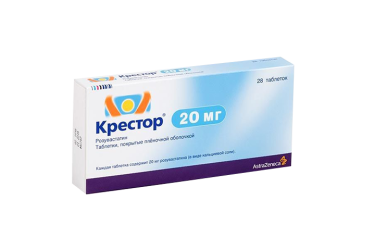 Крестор 20мг табл п/пл/о №28