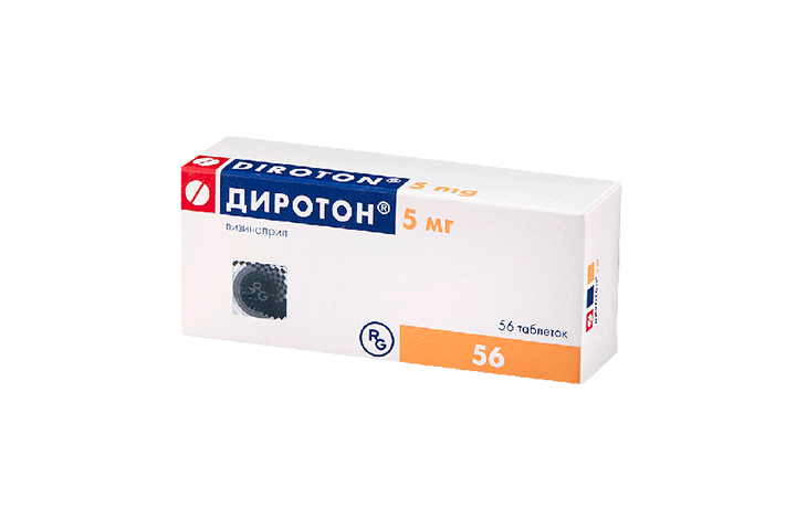 Диротон 5мг табл №56