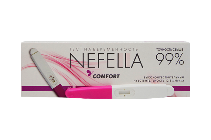 Nefella Тест на берем Comfort высокочувств струйный 1шт
