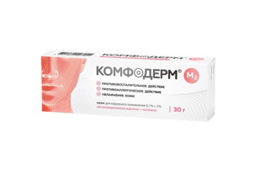 Комфодерм М2 0,1%+2% крем д/нар прим 30г