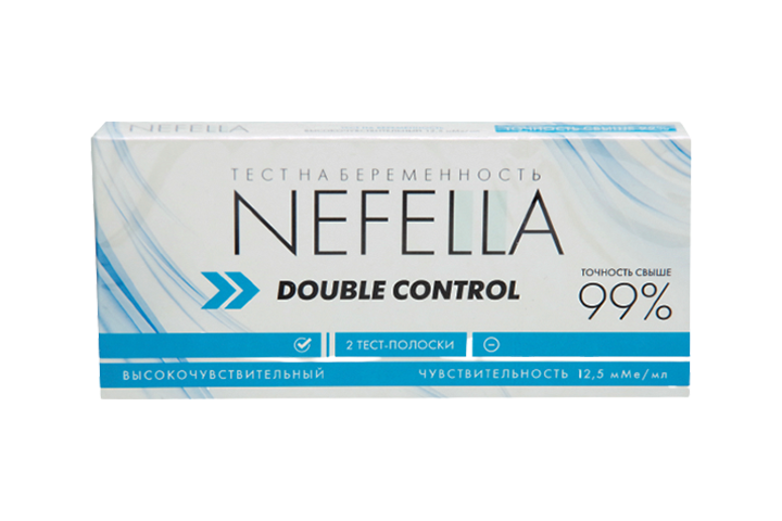 Nefella Тест на берем Double Control высокочувств 2шт